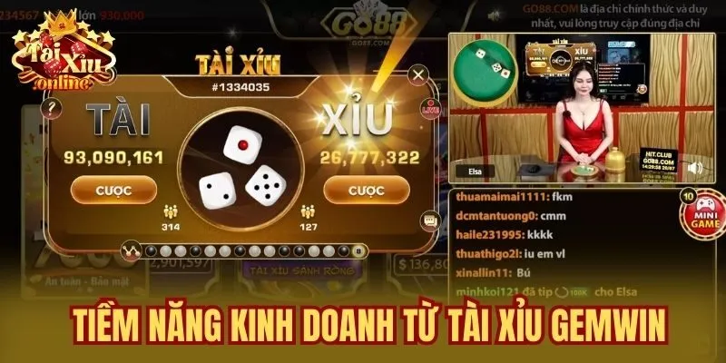 Tiềm năng kinh doanh từ tài xỉu Gemwin